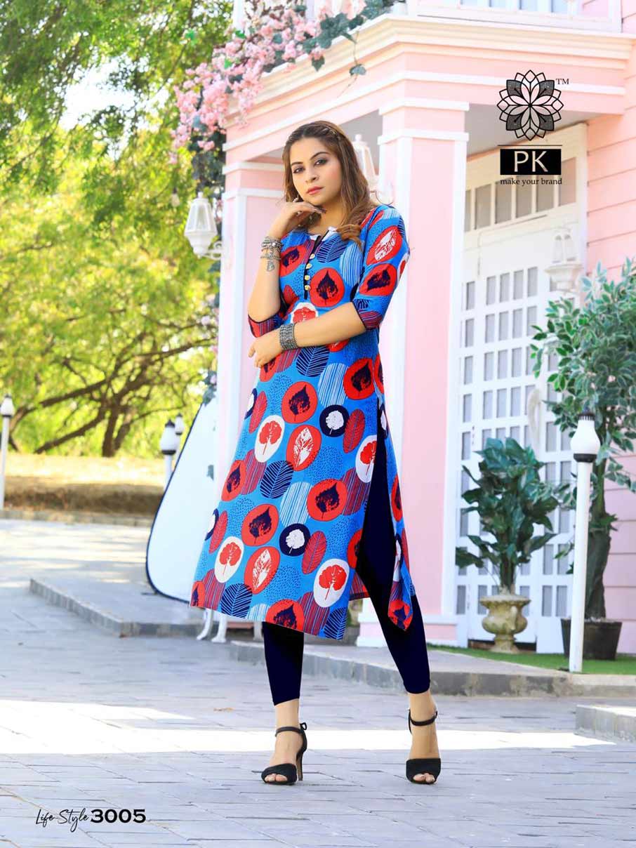 Lifestyle Vol-3 Rayon Cotton Wholesale Kurti Lifestyle Vol-3 Rayon Cotton Wholesale Kurti